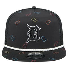 Detroit Tigers New Era Gummy Golfer Trucker Snapback Hat - Black - New Era Sale