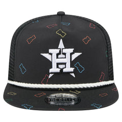 Houston Astros New Era Gummy Golfer Trucker Adjustable Hat - Black - New Era Online