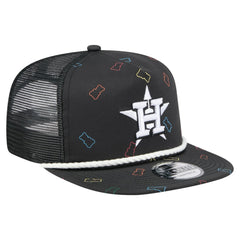 Houston Astros New Era Gummy Golfer Trucker Adjustable Hat - Black - New Era Online