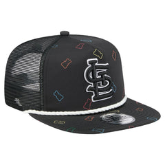 St. Louis Cardinals New Era Gummy Golfer Trucker Snapback Hat - Black - New Era Discount