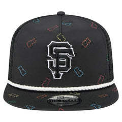 San Francisco Giants New Era Gummy Golfer Trucker Adjustable Hat - Black - New Era Lifestyle