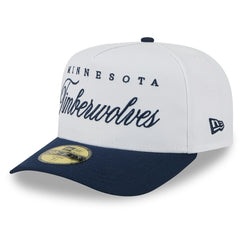 Minnesota Timberwolves 2025 NBA Draft A-Frame 59FIFTY Fitted Hat White/Navy | New Era US