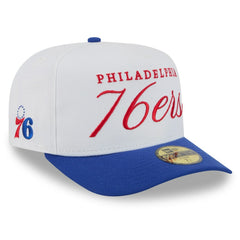 Philadelphia 76ers 2025 NBA Draft A-Frame 59FIFTY Fitted Hat White/Royal | New Era Near Me