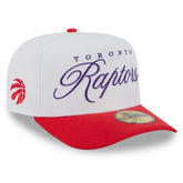 Toronto Raptors 2025 NBA Draft A-Frame 59FIFTY Fitted Hat White/Red | New Era