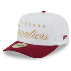 Cleveland Cavaliers 2025 NBA Draft A-Frame 59FIFTY Fitted Hat for sale White/Wine | New Era US