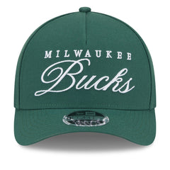 Milwaukee Bucks 2025 NBA Draft M-Crown A-Frame 9FORTY Adjustable Hat Hunter Green | New Era US