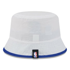 Golden State Warriors 2025 NBA Draft Nylon Bucket Hat for sale White/Royal | New Era US