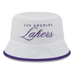 Los Angeles Lakers 2025 NBA Draft Nylon Bucket Hat White/Purple | New Era outlet