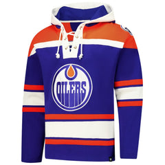 Edmonton Oilers '47 Superior Lacer Hoodie - Royal - NHL 202325178