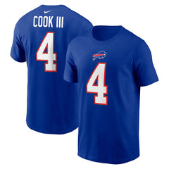 Nike James Cook Buffalo Bills Name & Number T-Shirt Royal
