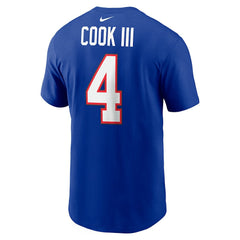 Nike James Cook Buffalo Bills Name & Number T-Shirt Royal