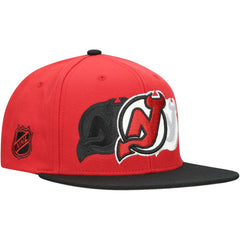 New Jersey Devils Mitchell & Ness Soul Triple Up Snapback Hat - Red - NHL 202327386