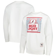 Mitchell & Ness Arizona Cardinals x Bud Light The Crest Pullover Sweatshirt White