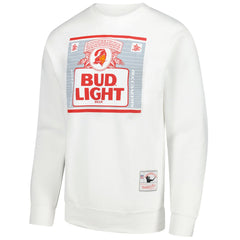 Mitchell & Ness Tampa Bay Buccaneers x Bud Light The Crest Pullover Sweatshirt White