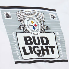 Mitchell & Ness Pittsburgh Steelers x Bud Light The Crest Pullover Sweatshirt White