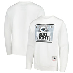 Mitchell & Ness Carolina Panthers x Bud Light The Crest Pullover Sweatshirt White