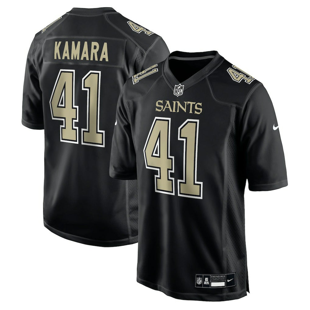 Nike Alvin Kamara New Orleans Saints Fashion Game Jersey Carbon Black