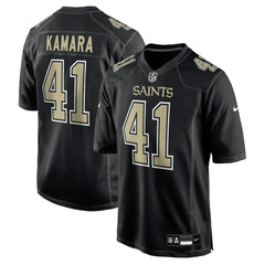 Nike Alvin Kamara New Orleans Saints Fashion Game Jersey Carbon Black