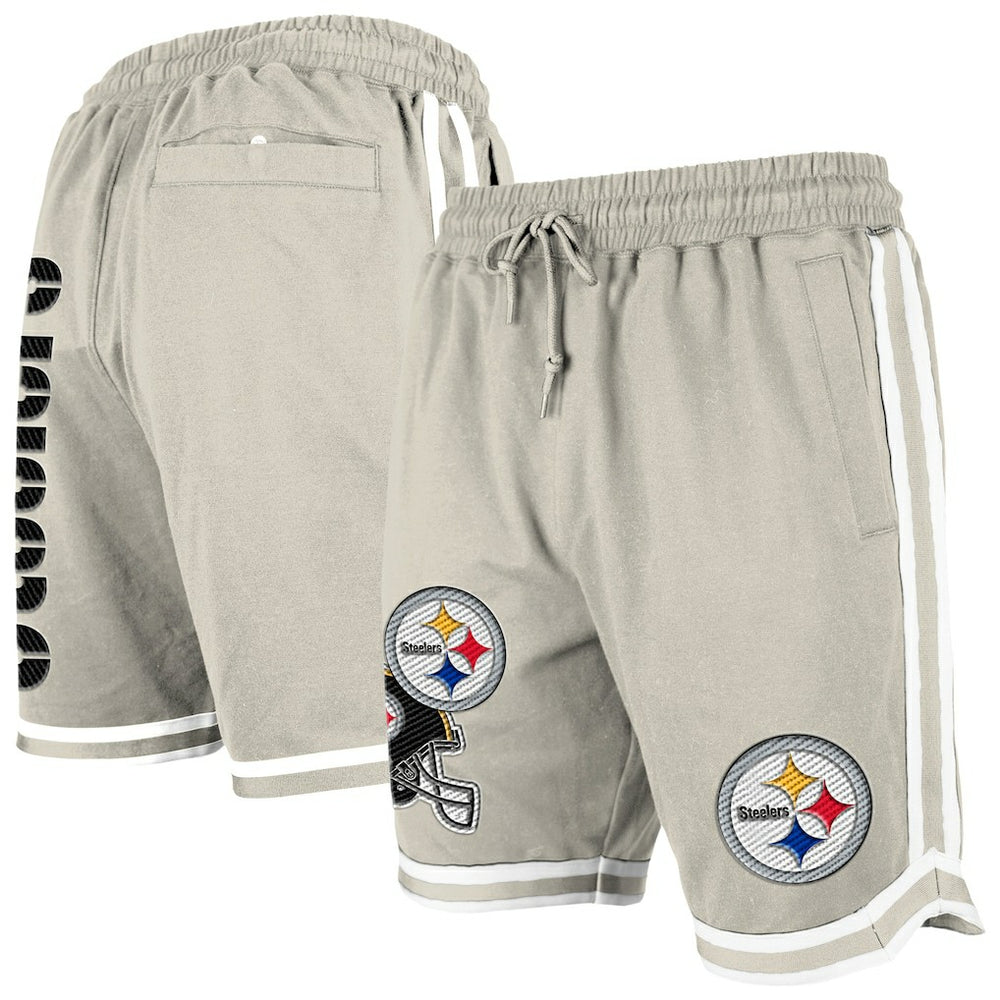 Pittsburgh Steelers New Era Stone Multi Patch Shorts Light Beige