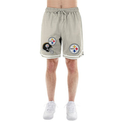 Pittsburgh Steelers New Era Stone Multi Patch Shorts Light Beige