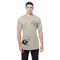Pittsburgh Steelers New Era Multi Patch T-Shirt Light Beige