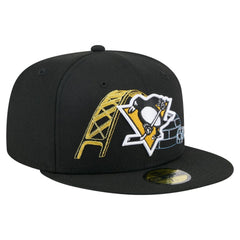 Pittsburgh Penguins New Era State Stitch 59FIFTY Fitted Hat - Black - NHL 202353278