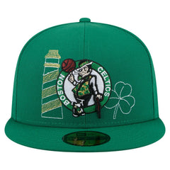 Boston Celtics State Stitch 59FIFTY Fitted Hat Kelly Green | New Era US