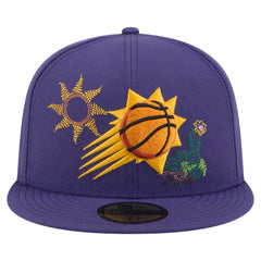Phoenix Suns State Stitch 59FIFTY Fitted Hat Purple | New Era outlet