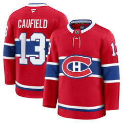 Cole Caufield Montreal Canadiens Fanatics Home Premium Jersey - Red - NHL 202353428