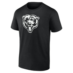Chicago Bears Personalized Name & Number Monochrome T-Shirt Black