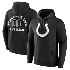 Indianapolis Colts Personalized Name & Number Pullover Hoodie Black