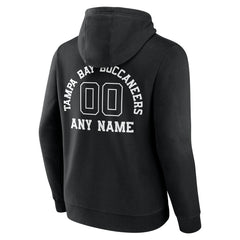 Tampa Bay Buccaneers Personalized Name & Number Pullover Hoodie Black