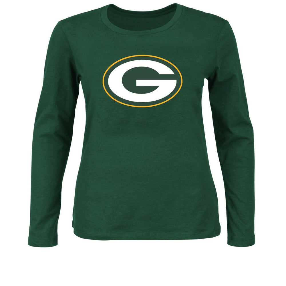 Fanatics Green Bay Packers Women's Plus Size Long Sleeve T-Shirt Green