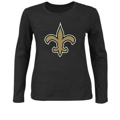 Fanatics New Orleans Saints Women's Plus Size Long Sleeve T-Shirt Black