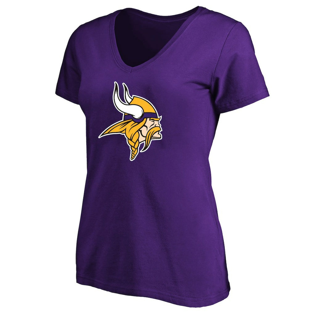 Fanatics Minnesota Vikings Women's Plus Size V-Neck T-Shirt Purple