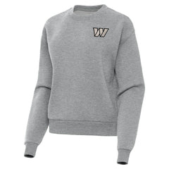 Washington Commanders Antigua Women's Victory Pullover Sweatshirt Heather Gray