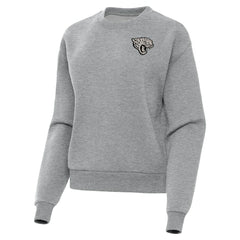 Jacksonville Jaguars Antigua Women's Victory Pullover Sweatshirt Heather Gray