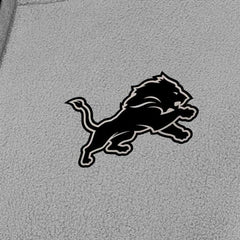 Detroit Lions Antigua Women's Brushed Carbon Figure Half-Zip Pullover Sweatshirt – Gray