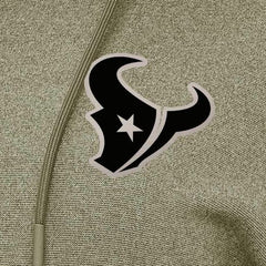 Houston Texans Antigua Women's Justice Pullover Hoodie Olive