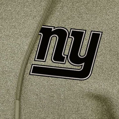 New York Giants Antigua Women's Justice Pullover Hoodie Olive