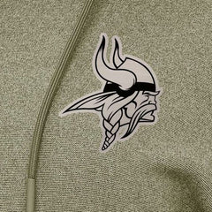 Minnesota Vikings Antigua Women's Justice Pullover Hoodie Olive