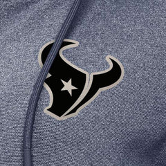Houston Texans Antigua Women's Seeker Full-Zip Hoodie Jacket Heather Navy