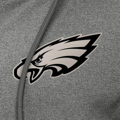 Philadelphia Eagles Antigua Women's Seeker Full-Zip Hoodie Jacket Heather Black