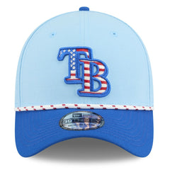 Tampa Bay Rays New Era 2025 Fourth of July 39THIRTY Flex Hat - Light Blue/Blue - New Era Lifestyle