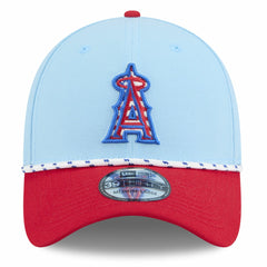 Los Angeles Angels New Era 2025 Fourth of July 39THIRTY Flex Hat - Light Blue/Red - New Era Online