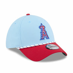 Los Angeles Angels New Era 2025 Fourth of July 39THIRTY Flex Hat - Light Blue/Red - New Era Online