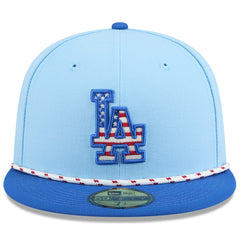 Los Angeles Dodgers New Era 2025 Fourth of July 59FIFTY Fitted Hat - Light Blue/Royal - New Era Sale
