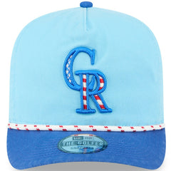 Colorado Rockies New Era 2025 Fourth of July Golfer Snapback Hat - Light Blue/Blue - New Era Online