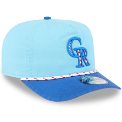 Colorado Rockies New Era 2025 Fourth of July Golfer Snapback Hat - Light Blue/Blue - New Era Online