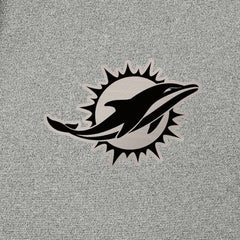 Miami Dolphins Antigua Effortless Full-Zip Hoodie Jacket Heather Gray